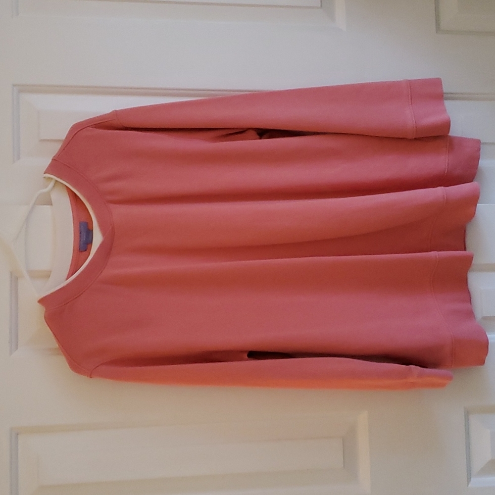 Laura Scott woman Peach long sleeve sweatshirt size 2X